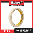 Flex Stick Masking Tape 12mm x 22meters (Beige) General Purpose for Home and Office use