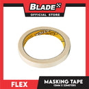 Flex Stick Masking Tape 12mm x 22meters (Beige) General Purpose for Home and Office use