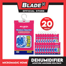 Micromagic Home Hanging Dehumidifier Moisture Absorber (20pcs) 80g/Sachet prevents moisture damage and mold growth