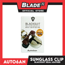Autoban Blacksuit Real Leather Sunglass Clip (Black)
