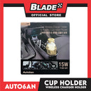 Autoban Wine Art 15W Fast Wireless Charger Holder and Rotating Cup Holder Pocket