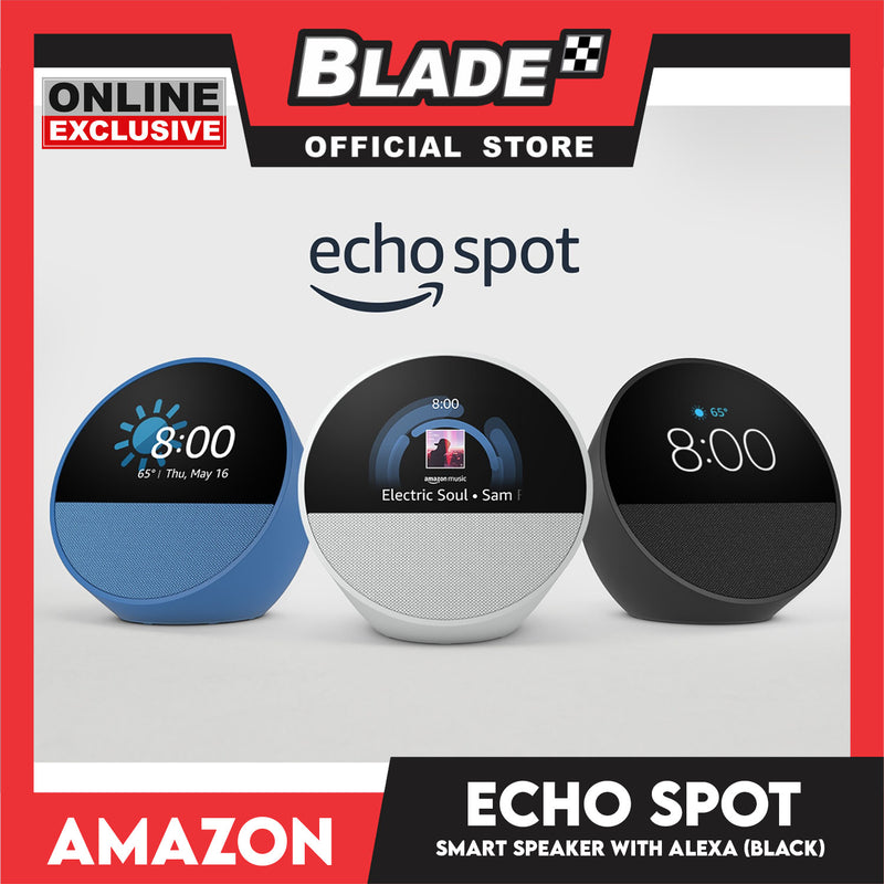 Amazon Echo Spot Smart Speaker with Alexa (Black) – blade.ph