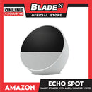 Amazon Echo Spot Smart Speaker with Alexa (Glacier White)