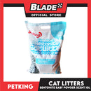 Petking Bentonite Cat Litter (Baby Powder Scented) 10L 8kgs