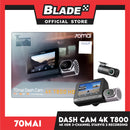 70mai Dash Camera 4k T800 HDR Set 1440P 3-Channel Recording Built-on GPS