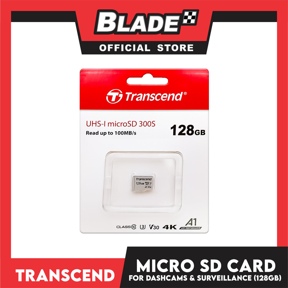 Transcend UHS-I microSD 300S  (128GB) Class 10 A1 100MB/s