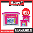 3pcs Micromagic Home Moisture Absorbent Dehumidifier (Unscented) 500ml