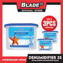 3pcs Micromagic Home Moisture Absorbent Dehumidifier (Ocean Breeze) 500ml
