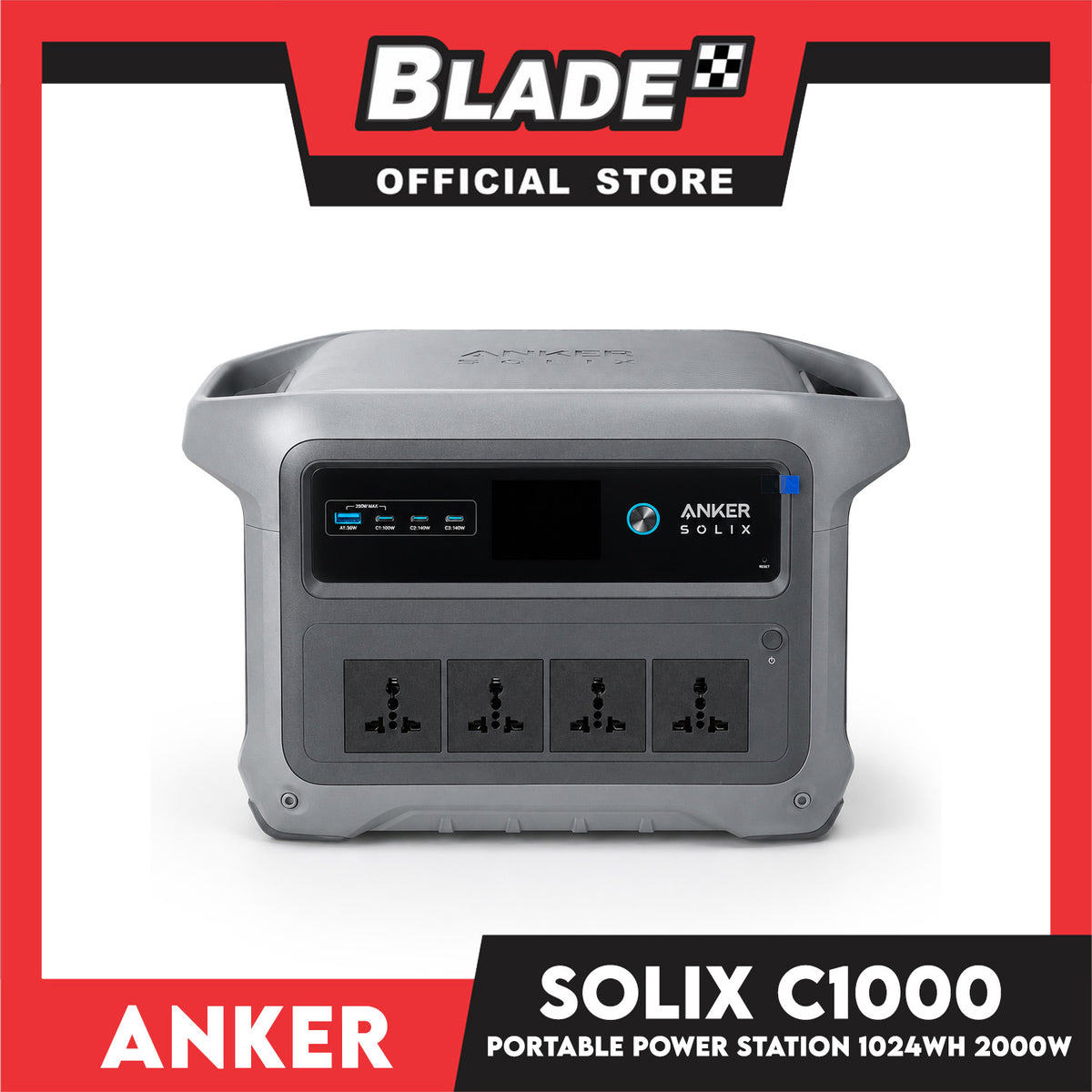 Anker SOLIX C1000 Gen 2 Portable Power Station 1024Wh  2000W