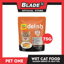 Pet One Delish Salmon Medley in Jelly Cat Wet Food 75g