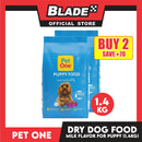 2pcs Pet One Puppy Dry Dog Food - Care Naturally 1.4kg