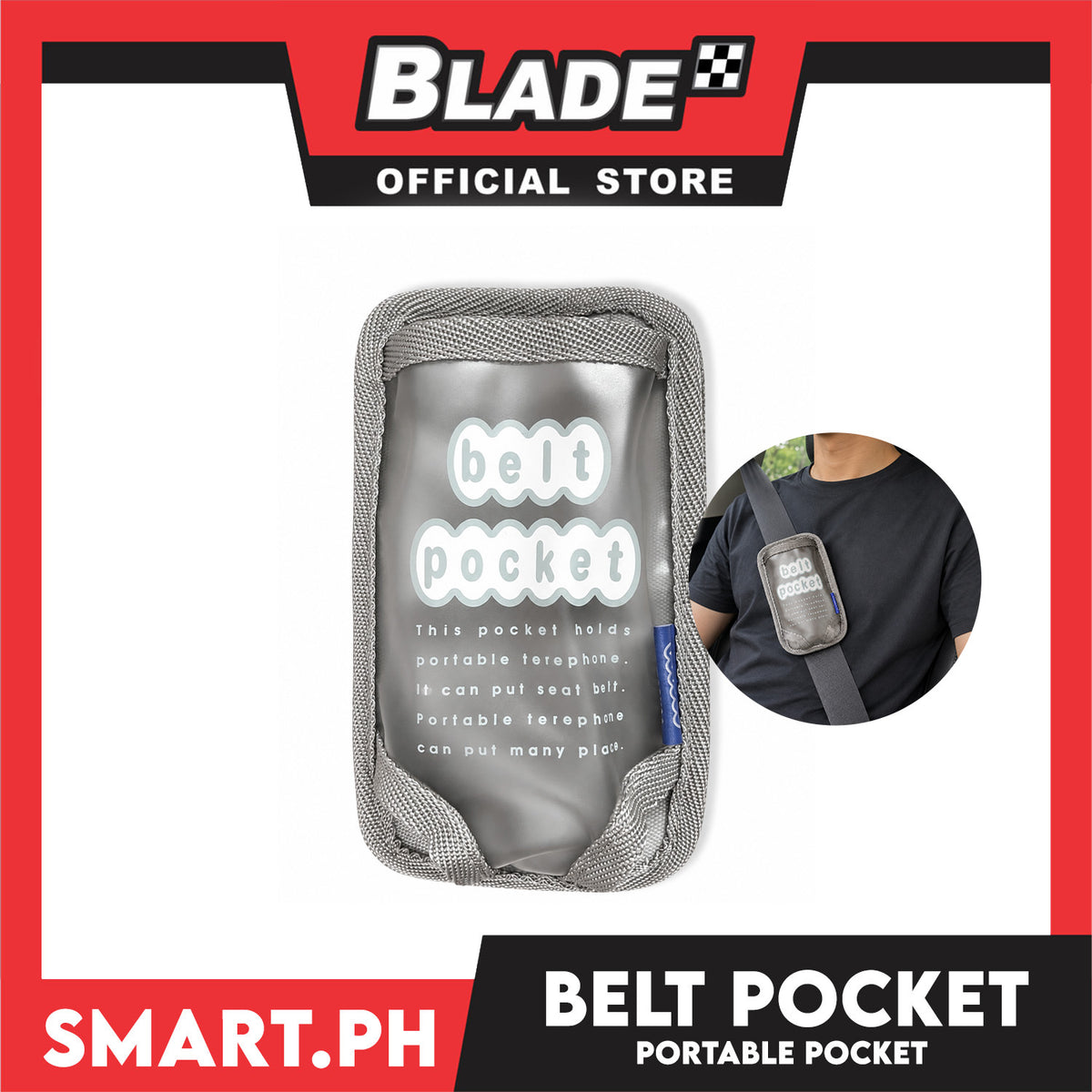Portable Seat Belt Pocket