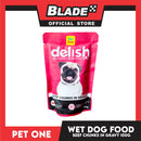 Pet One Delish Beef Chunks in Gravy Wet Cat Food 100g