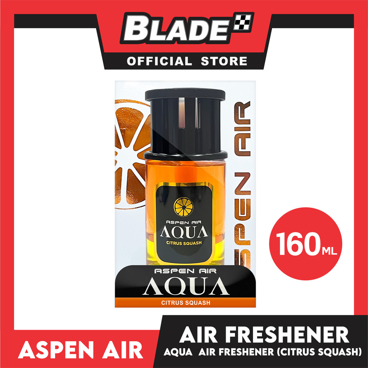Aspen Air Aqua (Citrus Squash) Car Air Freshener 160ml