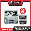Aspen Air Twice (White Musk) Car Air Freshener - 2 Cans