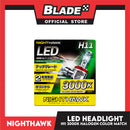NightHawk LED H11 (3000K) HeadLight Halogen Color Match