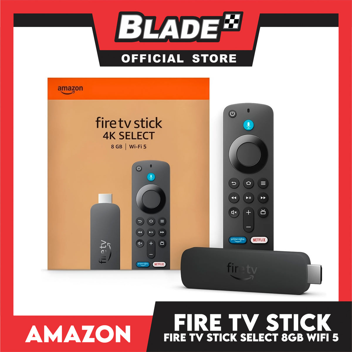Amazon Fire TV Stick 4K Select,  8gb Wi-Fi 6, 4K Streaming, AI-powered search, and free and live TV with Alexa+