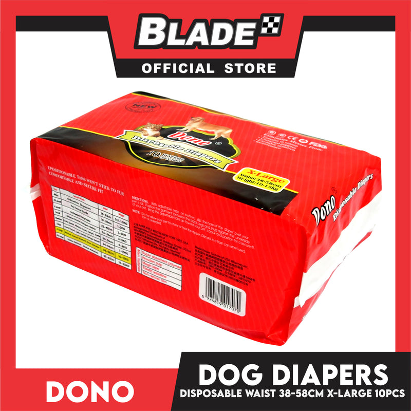 Dono Disposable Diapers Super Absorbent Extra Large 10 pcs Dog Diaper