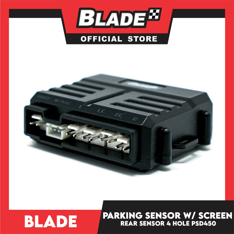 Blade Parking Assist System Sensor with LED Screen Display 4 Hole PSD450 (Black)