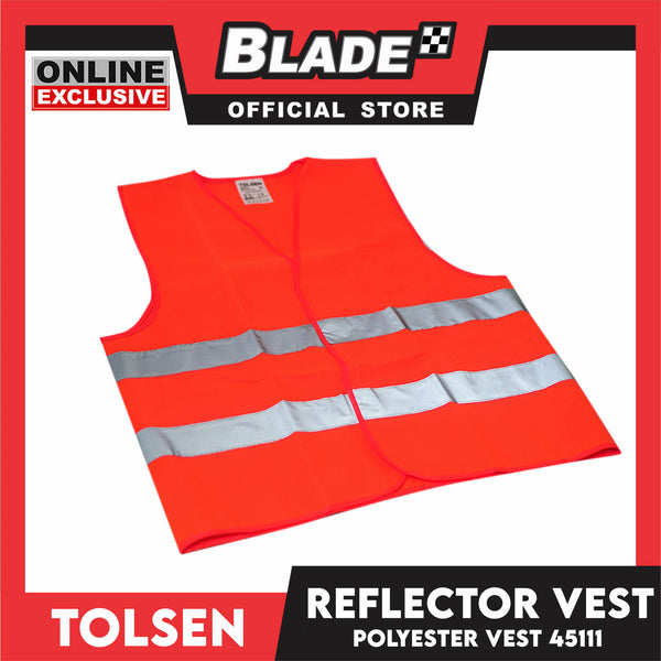 Tolsen Safety Reflector Vest Polyester Neon Orange XL (45111)