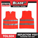 Tolsen Safety Reflector Vest Polyester Neon Orange XL (45111)