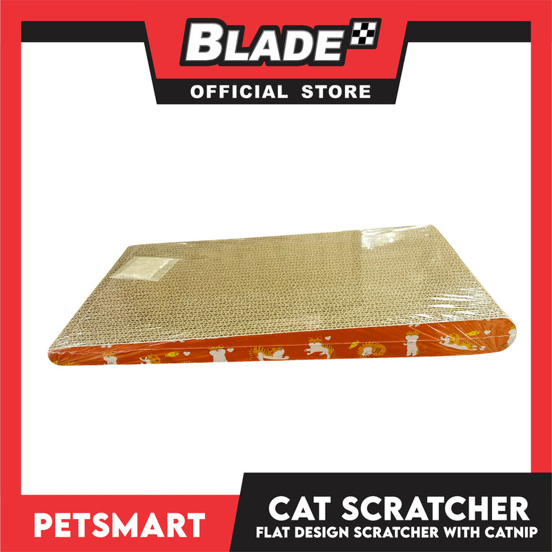 Cat Scratcher Toy Flat Design with Catnip 42cm x 20cm