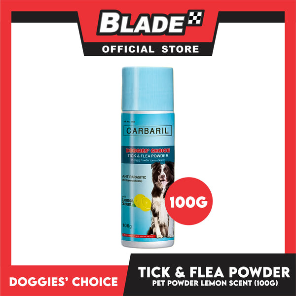 Doggies' Choice Tick and Flea Pet Powder (Lemon Scent) 100g