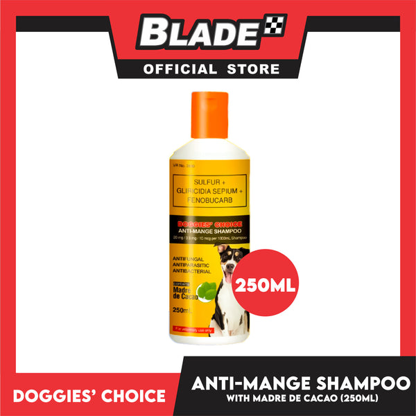 Doggies Choice Anti Mange Dog Shampoo with Madre de Cacao 250ml blade.ph