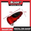 Digital Tire Gauge Pressure Measurement Method (Red)