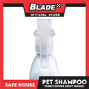 Safe House Natural Pet Care Solutions, Waterless Shampoo Fresh Powder Scent for Pets 500ml