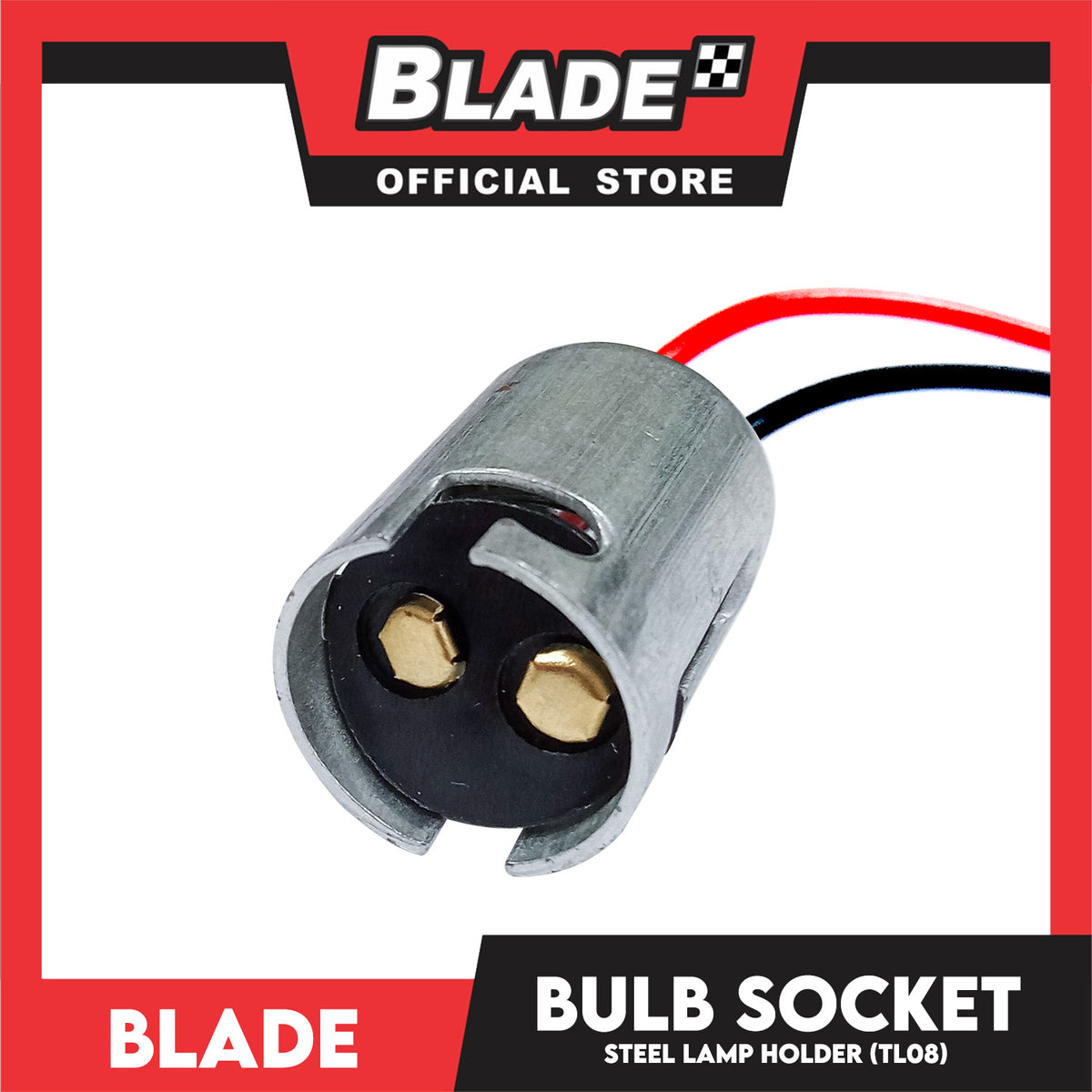 Blade Socket for Car Brake Light and Parking Light Dual Contact (TL08) 1157 Lamp Base for Car Vehicle