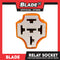 Blade 5-pin Car Relay Socket Ceramic for 12V and 24V Relays (TL011)