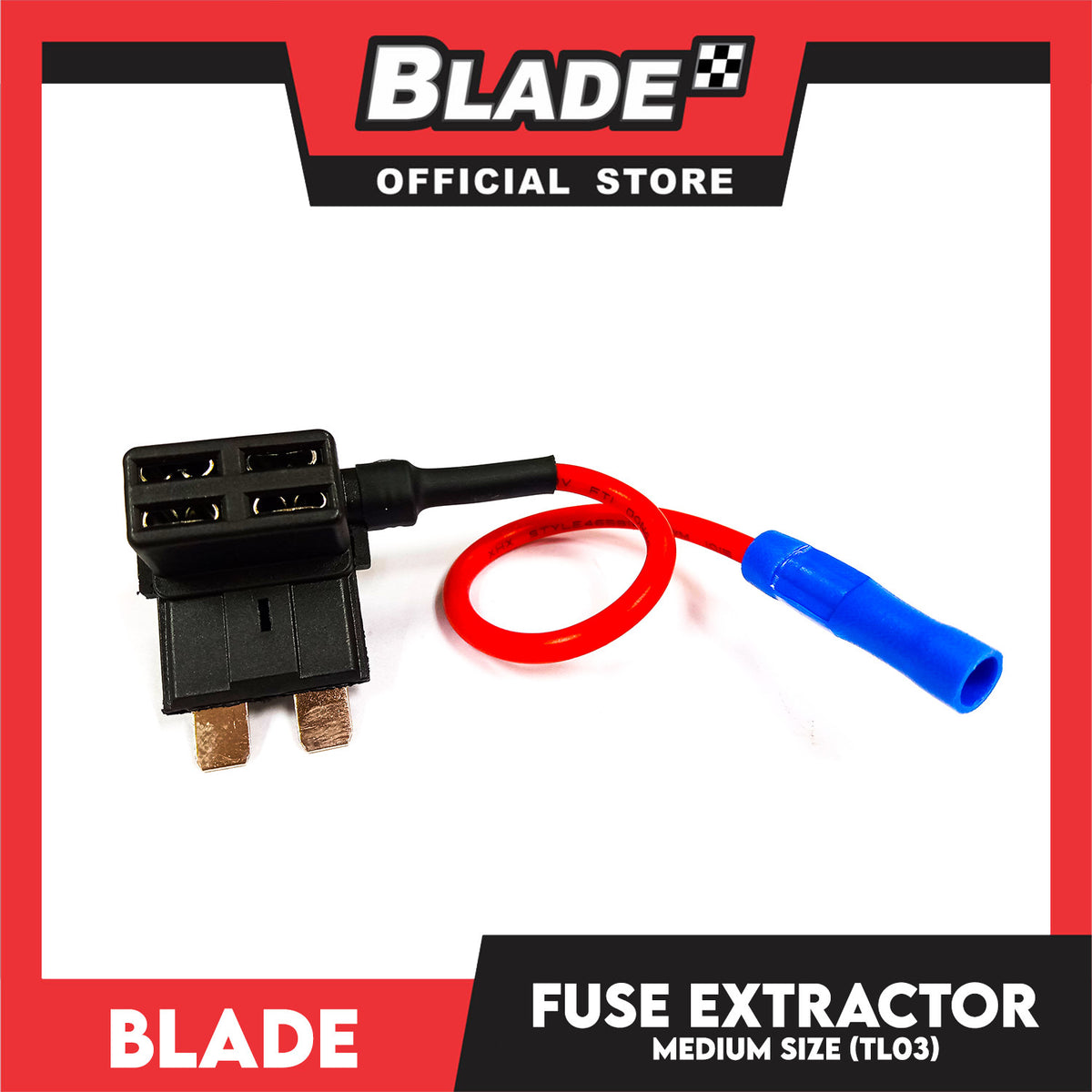 Blade Fuse Extractor Medium Size Flatfoot (TL03) for Electrical or Automotive use