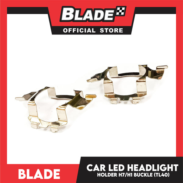 Blade Metal Headlight Bulb Adapter Holder H7 H1 (TL40) 2pcs