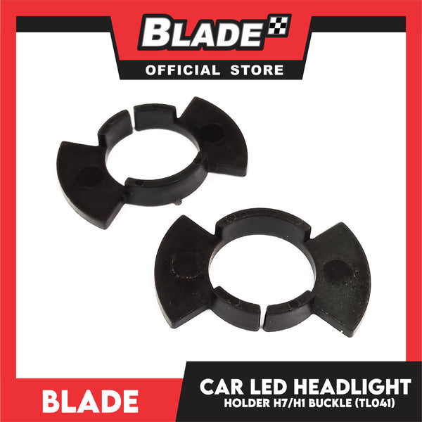 Blade Metal Headlight Bulb Adapter Holder H7 H1 (TL41) 2pcs