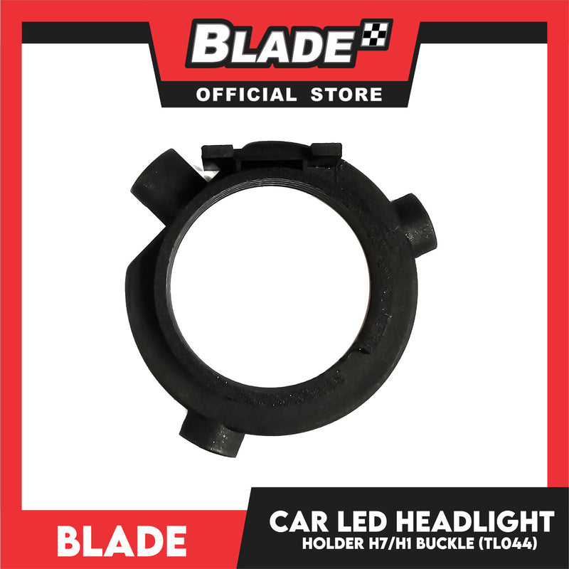 Blade Metal Headlight Bulb Adapter Holder H7 H1 (TL44) 2pcs