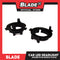 Blade Metal Headlight Bulb Adapter Holder H7 H1 (TL45) 2pcs