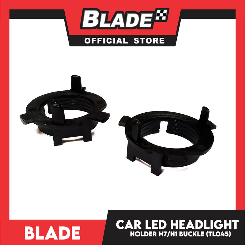 Blade Metal Headlight Bulb Adapter Holder H7 H1 (TL45) 2pcs