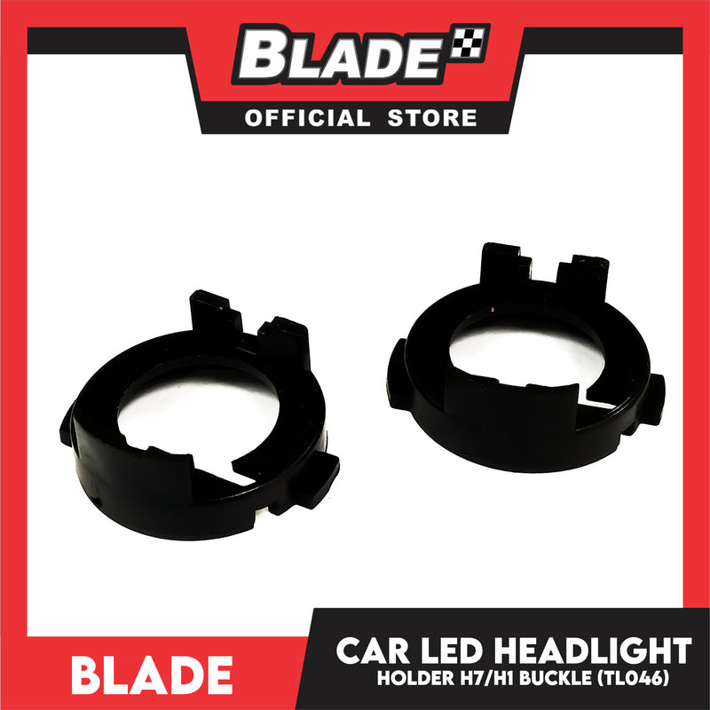Blade Metal Headlight Bulb Adapter Holder H7 H1 (TL46) 2pcs