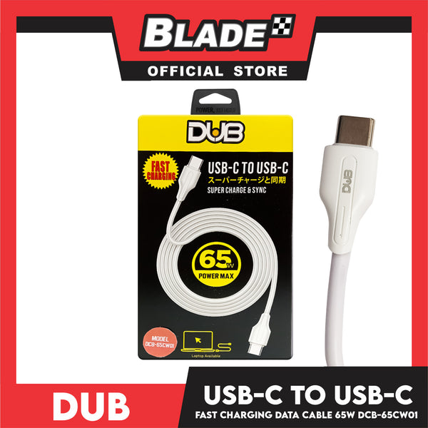 Dub USB-C TO USB-C Fast Charging Data Cable 65W Power Max DCB-65CW01 200cm