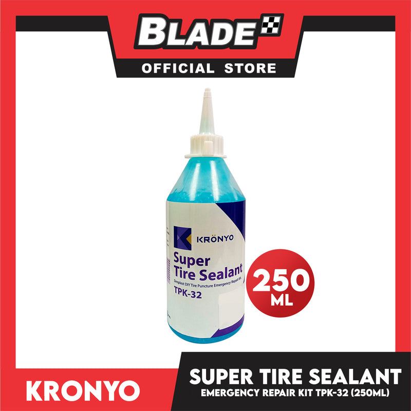 Kronyo Super Tire Sealant TPK-32 250ML Simplest DIY Tire Puncture Emergency Repair Kit