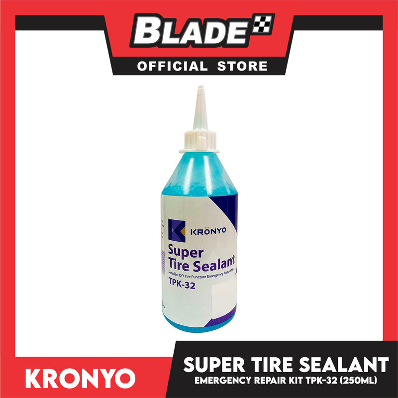 Kronyo Super Tire Sealant TPK-32 250ML Simplest DIY Tire Puncture Emergency Repair Kit