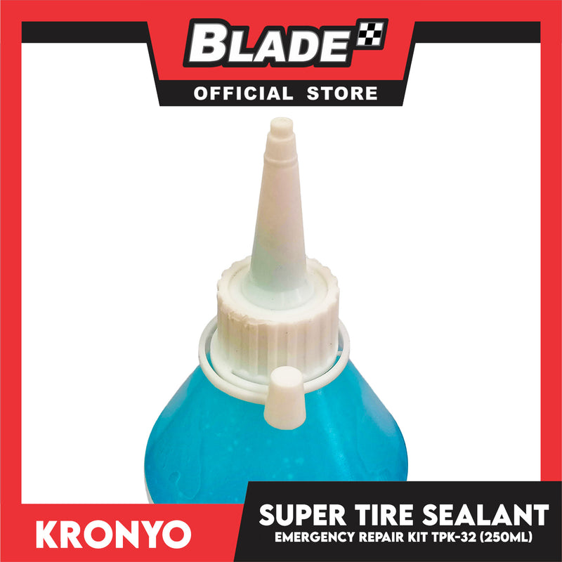 Kronyo Super Tire Sealant TPK-32 250ML Simplest DIY Tire Puncture Emergency Repair Kit