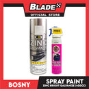 Bosny Zinc Galvanize Spray Paint B136 400CC with FREE Spray Paint for Apparel 73.9ml