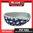 Pet Bed for Cats and Dogs XL 60cm x 50cm x 14cm (Assorted Colors and Designs)