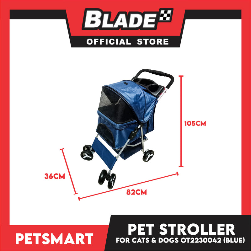 dog stroller lazada Pet Stroller 3 Wheels for Cats and Dogs, Blue Color (OT2230041) 36cm x – blade.ph