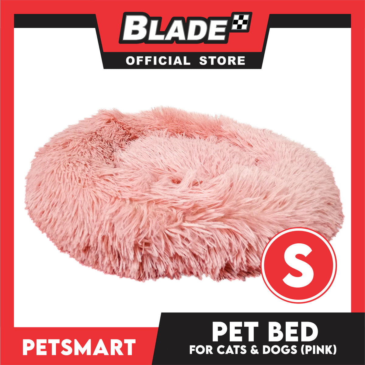 Pet Bed for Cats and Dogs (Pink Color) Small Size 42cm x 35cm x 8cm