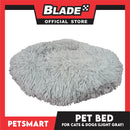 Pet Bed for Cats and Dogs (Light Gray Color) Medium Size 55cm x 45cm x 8cm