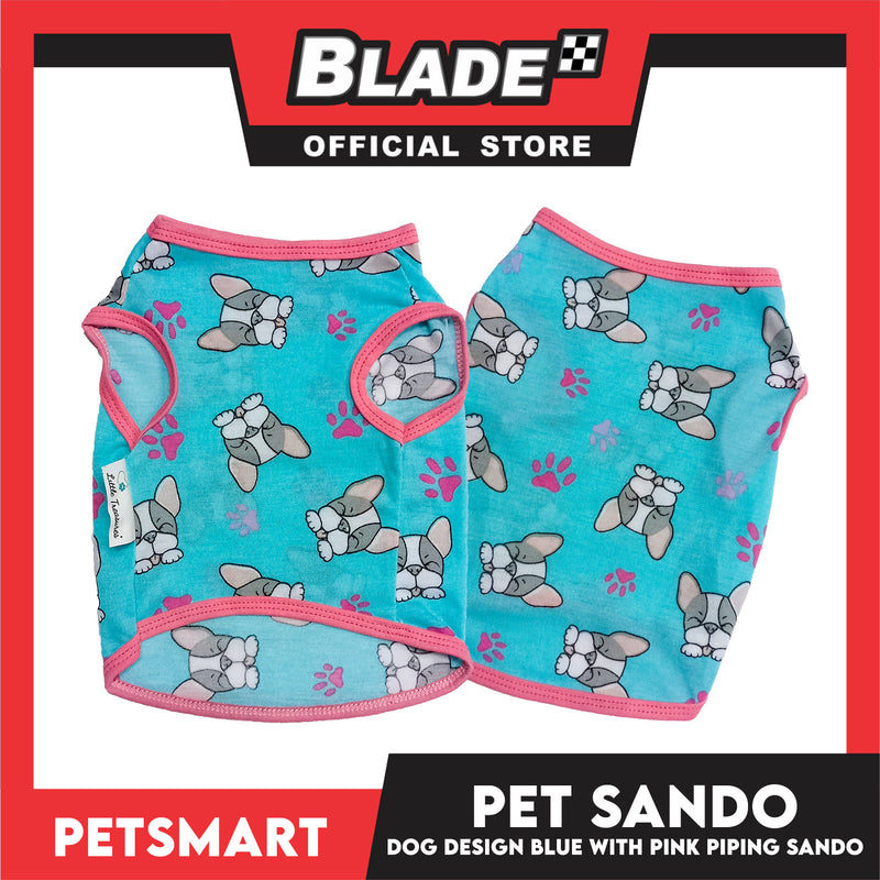 Sando Rug Pet Sando Dog Design Blue with Piping Color, Large Size (DG-CTN196L ...