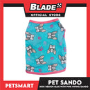 Pet Sando Dog Design Blue with Piping Color, XL Size (DG-CTN196XL)